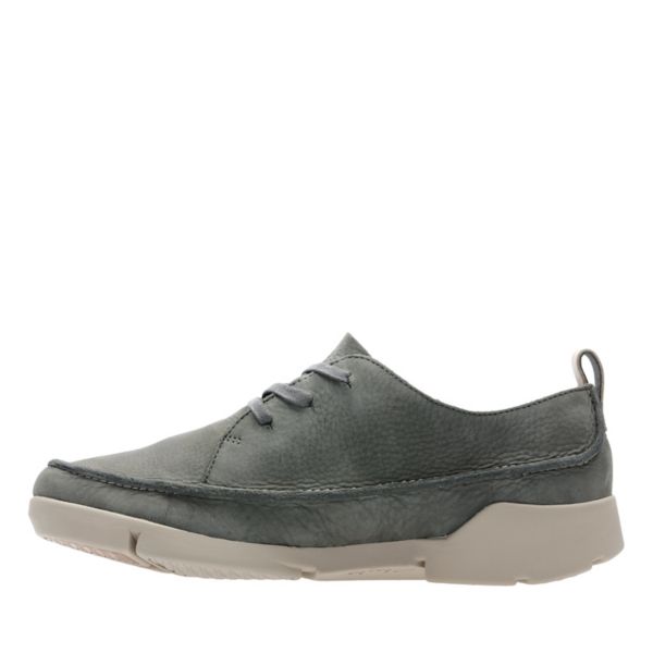 Clarks Womens Tri Clara Flat Shoes Khaki | USA-9524613